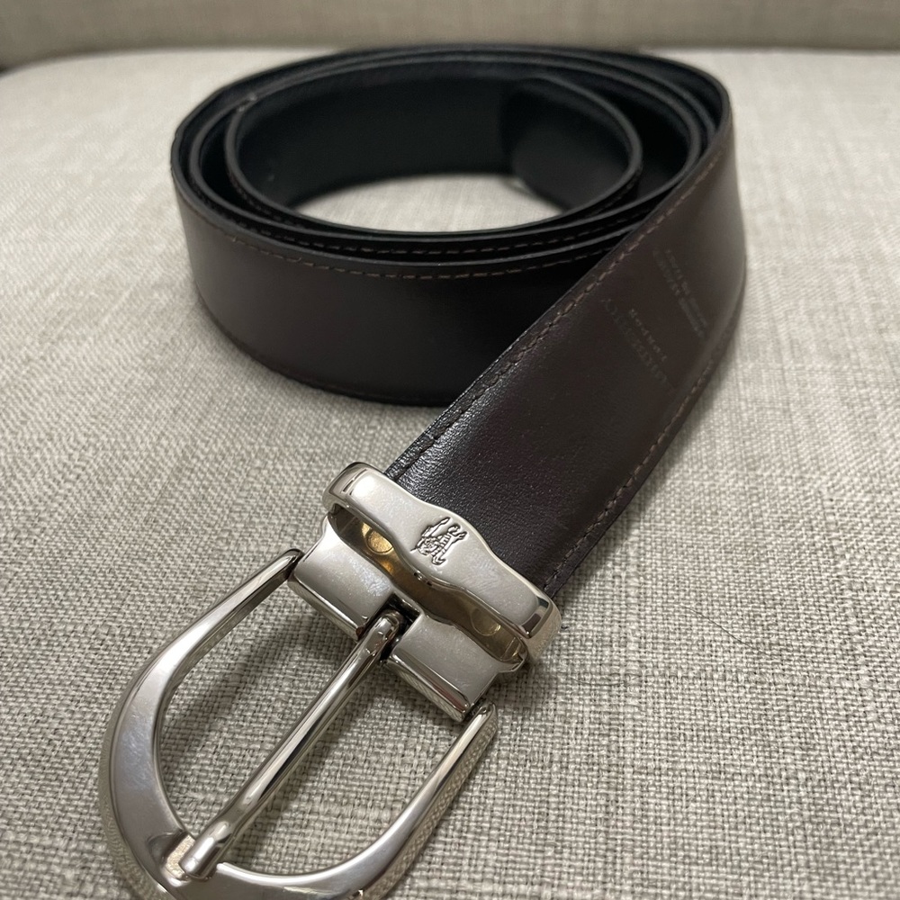 Burberry reversible leather belt